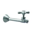 Westbrass Straight Stop, 1/2" Copper Sweat x 3/8" OD Comp. in Polished Chrome D1114X-26